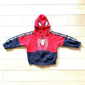 Spiderman Hoodie 4T Red/Navy with Pockets by Marvel